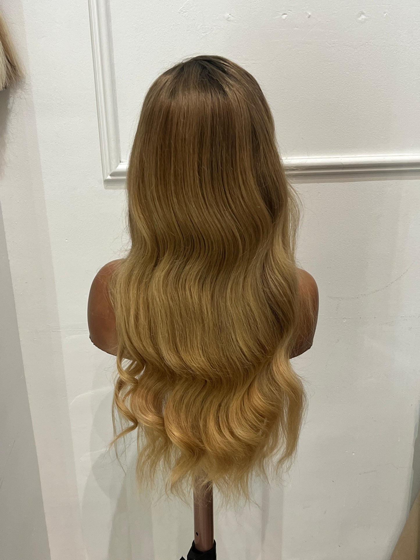 Ash Blonde with dark roots